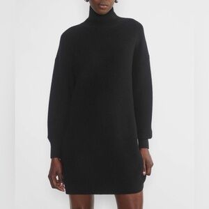 Babaton Maclean Wool Black Dress Size S